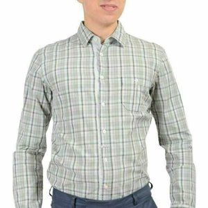 Hugo Boss Orange "EslimE" Multi-Color Casual Shirt Size US M IT 50